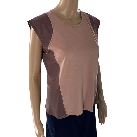 Lululemon Pink Clay Dark Oxide Cap Short Sleeve Hiking Tank Top - Picture 6 of 11